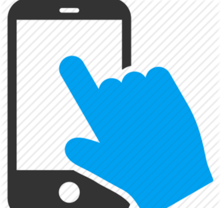 Mobile touchscreen device icon
