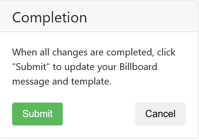 Xerox app gallery, Billboard App submit or project completion screenshot