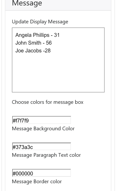 Xerox app gallery, Billboard App messaging screenshot